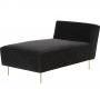 Шезлонг Gubi Modern Line Collection - ChaiseLongue_Brass_VellutoCotone130