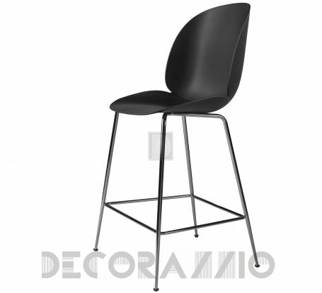 Стул барный Gubi Beetle Counter Chair - 65_BlackChrome_Black