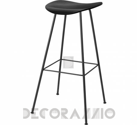 Стул барный Gubi 2D Bar Stool - Centerbase_Black_BlackStainedBeech