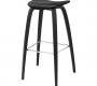 Стул барный Gubi 2D Bar Stool - 75_WoodBase_BlackStainedBeech