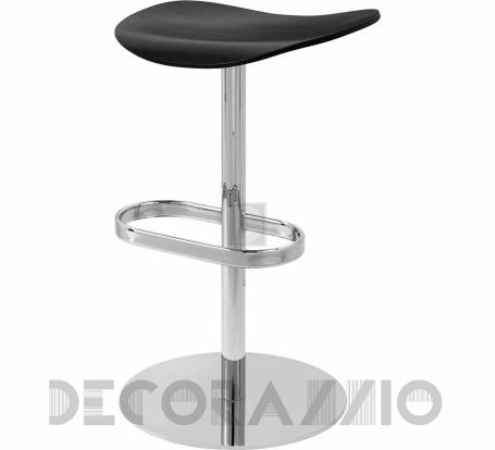 Стул барный Gubi 2D Counter Stool - Swivel_Chrome_BlackStainedBirch