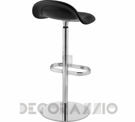 Стул барный Gubi 3D Bar Stool - BarStool_Chrome_Hirek_Leather