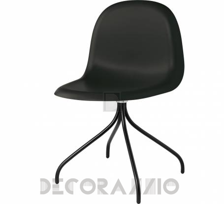 Кресло офисное Gubi 3D Meeting Chair - 3D_Swivel_Black_Hirek_Black