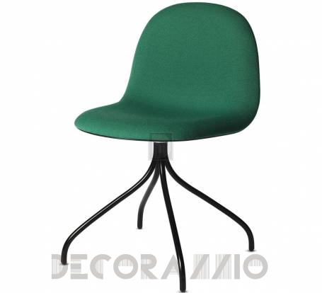 Кресло офисное Gubi 3D Meeting Chair - 3D_Swivel_Hirek_Black_Green