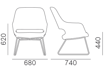 Кресло Pedrali Babila - 2749