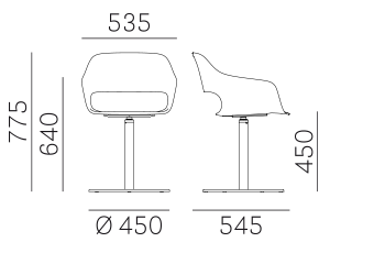 Кресло Pedrali Babila - 2765