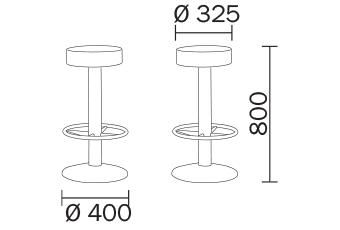 Стул барный Pedrali Tonda - 4156