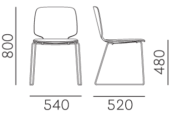 Стул Pedrali Babila - 2720/A