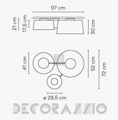 Светильник  потолочный  (Светильник) Vibia Tube - 6115