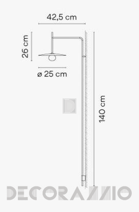 Светильник  настенный настенный (Бра) Vibia Tempo - 5763