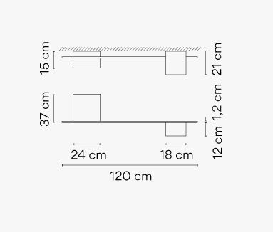 Светильник  потолочный накладной (Светильник потолочный) Vibia Structural - 2640