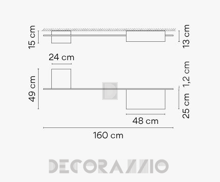 Светильник  потолочный накладной (Светильник потолочный) Vibia Structural - 2642