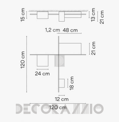 Светильник  потолочный накладной (Светильник потолочный) Vibia Structural - 2645