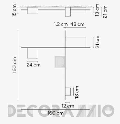 Светильник  потолочный накладной (Светильник потолочный) Vibia Structural - 2647