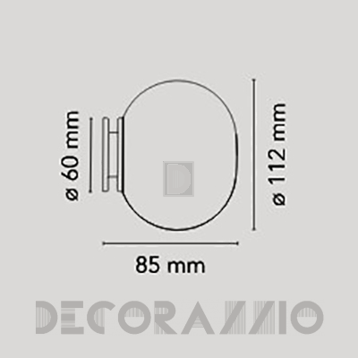 Светильник  потолочный/настенный подвесной/настенный (Светильник потолочный) Flos Glo-Ball - F4190009