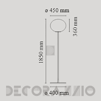 Светильник  напольный (Торшер) Flos Glo-Ball - F3031031