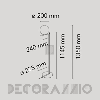 Светильник  напольный (Торшер) Flos IC Lights - F3173030