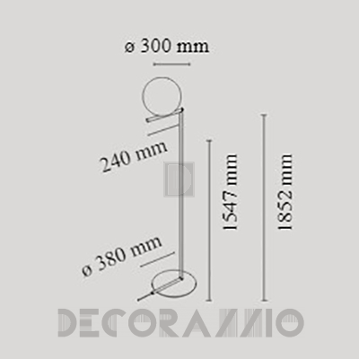 Светильник  напольный напольный (Торшер) Flos IC Lights - F3174030