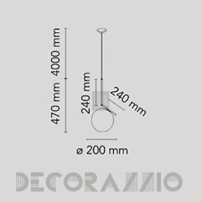 Светильник  потолочный подвесной (Люстра) Flos IC Lights - F3175057