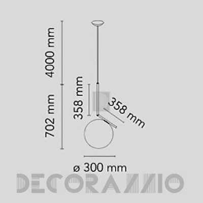 Светильник  потолочный подвесной (Люстра) Flos IC Lights - F3176030