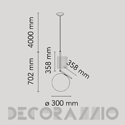 Светильник  потолочный подвесной (Люстра) Flos IC Lights - F3176059