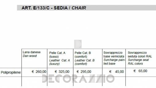 Стул Sigerico ART. E/133/C CHAIR