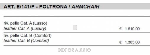 Кресло Sigerico ART. E/141/P ARMCHAIR