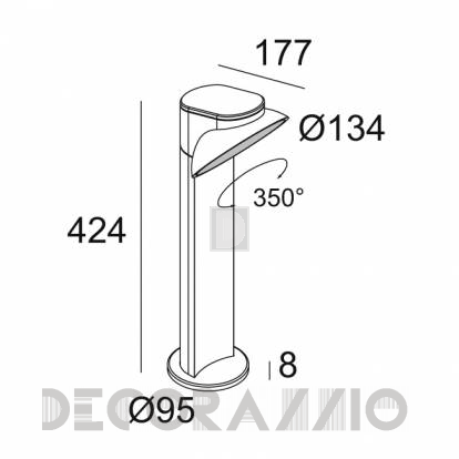 Светильник уличный напольный накладной (Светильник уличный) Delta Light Tweeter - 206 43 811 930 N