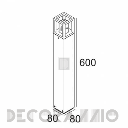 Светильник уличный напольный накладной (Светильник уличный) Delta Light Montur - 232 942 83 B