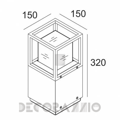 Светильник уличный напольный накладной (Светильник уличный) Delta Light Montur - 232 432 83 B