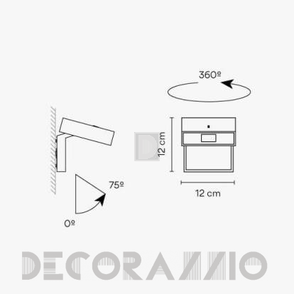 Vibia Alpha Wall - 7940 Светильник настенный настенный (Бра)